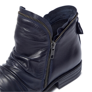 Carl Scarpa Natalia Navy Leather Ankle Boots